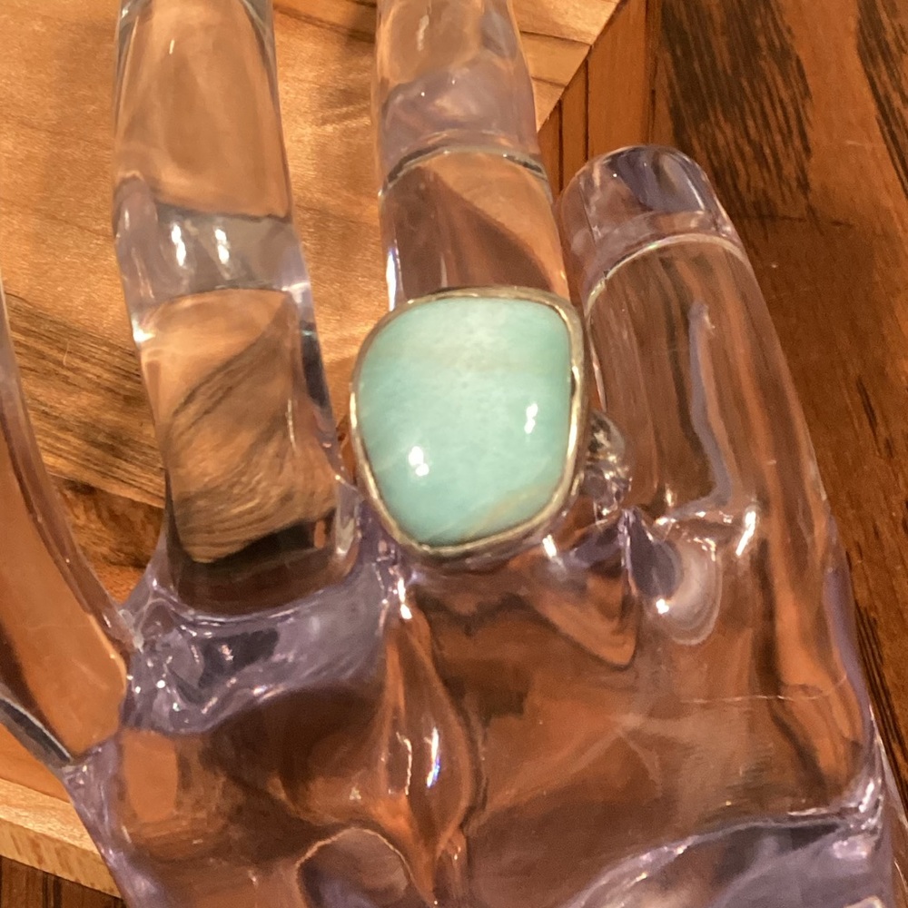 Larimar Stone Ring - image 2